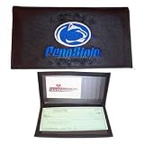 Penn State Nittany Lions Black Embroidered Leather Checkbook Cover