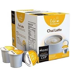 Cafe Escapes Chai Latte K-Cups for Keurig Coffee Machines - 16 Pack
