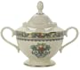 Lenox Autumn Gold-Banded Fine China Sugar Bowl with Lid