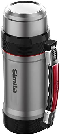 Simita Stainless Steel Wide Mouth Beverage Bottle ,80 oz(2.3L), Stainless Steel