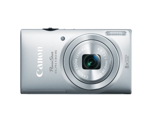 Canon PowerShot ELPH 130 IS 16.0 MP Digital Camera with 8x Optical Zoom 28mm Wide-Angle Lens and 720p HD Video Recording (Silver)