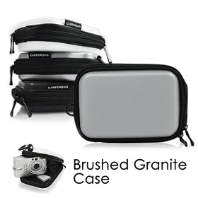 Click here to buy CaseCrown Brushed Granite (Silver) Hard Cover Case for Toshiba Camileo S20 Full HD Pocket... by CaseCrown.