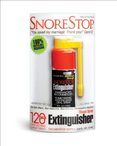SnoreStop Extinguisher Throat Spray, 120 Sprays 0.6 oz