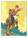 A Caucasian Young Adult Male Playing Polo Art Giclee Poster Print by Dynamic Graphics...
