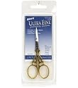 Allary Ultra Fine Gold Scroll Embroidery Scissors