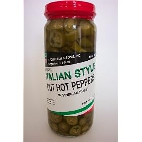 Enrico Formella's Cut Hot Peppers - 16 oz jar