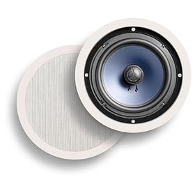 Click here to buy Polk Audio RC80i 2-Way In-Ceiling Speakers (Pair, White) by Polk Audio.
