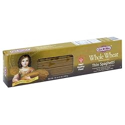 Gia Russa Whole Wheat Thin Spaghetti, 16-Ounces (Pack of 5)