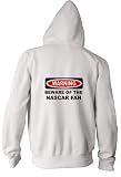 WARNING BEWARE OF THE NASCAR FAN Youth Zippered Hooded (Hoody Hoodie) Sweatshirt Fleece Jacket (Various Colors Avail)
