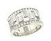 Round and Zig Zag Design Baguette Diamond Band 1.35ct