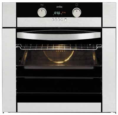 Amica EBTT13060E Einbaubackofen / A / Heißluft: 0.79 kWh, Konventionell: 0.95 kWh / 53 L / 8 Beheizungsarten / edelstahl