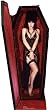 Elvira Coffin (Elvira -- Mistress of the Dark) Life-Size Standup Poster