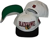 Chicago Blackhawks Two Tone Plastic Snapback Adjustable Snap Back Hat / Cap