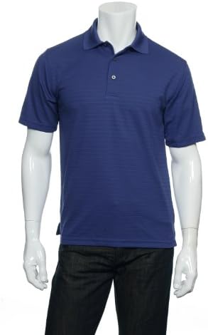 Champions Tour Blue Horizontal Striped Polo Shirt Golf , Size Small