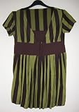 Green & Brown Striped Top