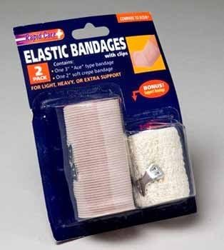 Rapid Care Elastic Bandages with Clips by Rapid Care