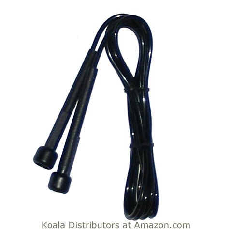 Buy Everlast Jump Rope - Portable Fitness, Exercise & Cardio Workout Gear - Black Plastic Jumping... by Everlast