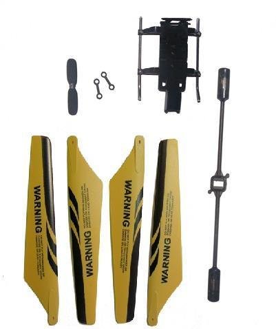 "Full Set Replacement Parts for Syma S107 RC Helicopter, Main Blades, Landing Skids, Tail Props, Balance Bar and Connect Buckles"