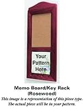 Tabletops Unlimited Rustic Rosewood Memo Board/Key Rack HC, Fine China Dinnerware