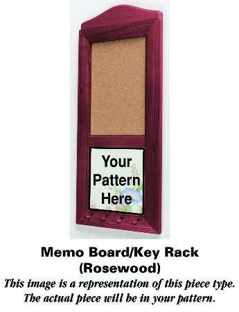 Tabletops Unlimited Rustic Rosewood Memo Board/Key Rack HC, Fine China Dinnerware