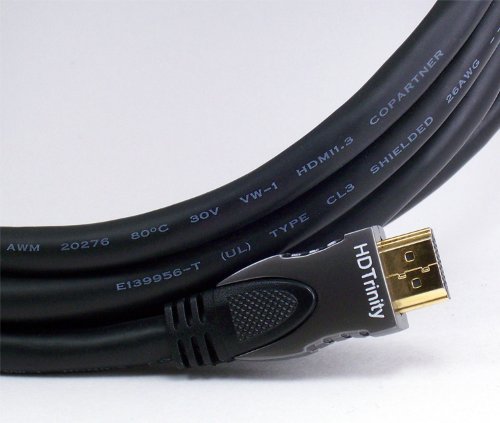 HDTrinity 2m (6.5ft) Titanium Series Premium HDMI Cable 1.3b Category 2 Certified 10.2Gbps CL3 Rated