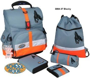 School-Mood Schulranzen-Set Timeless II, 6-tlg. Blacky by School Mood