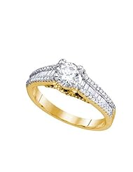 1.27CT-DIA 0.60CT-CRD BRIDAL RING