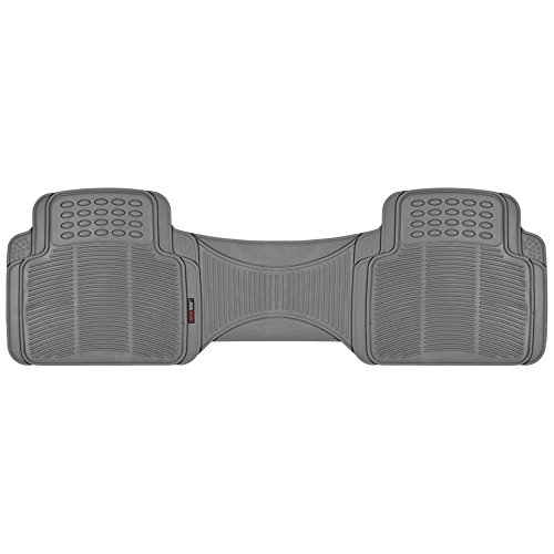 1 Piece MotorTrend Premium Odorless Heavy Duty Trimmable High Grade Rubber Liner Floor Mat (GRAY)