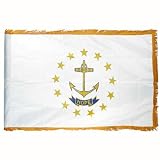 6 x 10 Feet Rhode Island Nylon - outdoor State Flags Made in US.