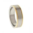 316L stainless steel anodized in gold color - Width: 6mm (Sizes 5-13)stone - Width: 7mm (Sizes 8-12)