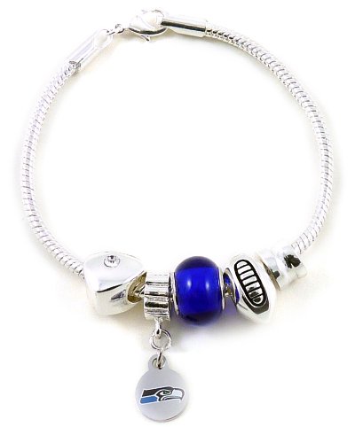 NFL Seattle Seahawks Bead Bracelet