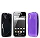 A PACK OF BLACK + PURPLE COLOUR GEL PROTECTION CASE COVER FOR SAMSUNG GALAXY ACE S5830