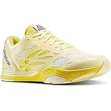 Reebok Womens Studio LM Les Mills Cardio Ultra Dance Shoes in White/Yellow Filament