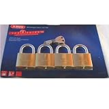 ABUS 118265 Messing-Hangschloss Typ 45/40 Quad-Pack SB