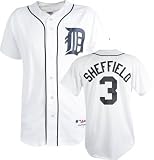 Gary Sheffield White Majestic MLB Home Replica Detroit Tigers Jersey