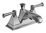 KOHLER K-452-4S-CP Memoirs Centerset Lavatory Faucet with Stately Design, Polished Chrome