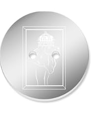 Toy: 12 x 23mm Framed King Lion Round Mirrored Buttons (D-BT-00029091) - Stamp Press
