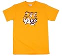 Louisiana State Fightin Tigers  100-Percent Cotton Puff Logo Short Sleeve T-Shirt