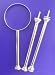 3 Tier Cake Stand Fitting Center Handle Calisa Silver