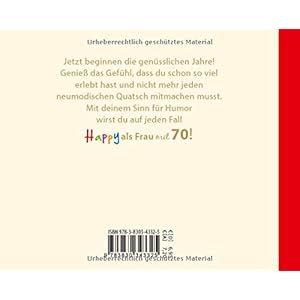 Happy als Frau mit 70