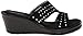 Skechers Cali Women's Rumblers-Hope Float Wedge Sandal, Black, 10 M US