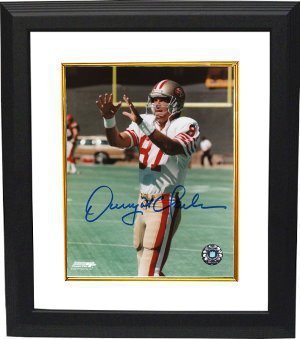 Dwight Clark signed San Francisco 49ers 8x10 Photo Custom Framed