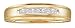 Mens Channel Set 10k. Yellow Gold Diamond Wedding Band " Size 10 "