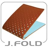 Men's Wallet - J. Fold Supersonic II - Color:(Brown w/Sky Blue Interior)