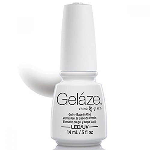 China Glaze Gelaze 100% Gel-n-Base Polish, White On White, 0.5 Ounce China Glaze Gelaze 100% Gel-n-Base Polish, White On White, 0.5 Ounce