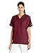 Cherokee Women's V Neck Scrubs Shirt, Wine, X-Large