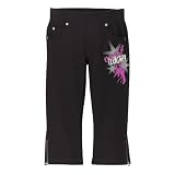 Girls' Camp Rock Capri Pants with Zips - Ebony