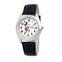 Disney Men's D136S002 Mickey Mouse Black Leather Strap Watch