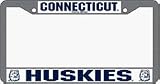 Connecticut Huskies Chrome License Plate Frames - Set of 2