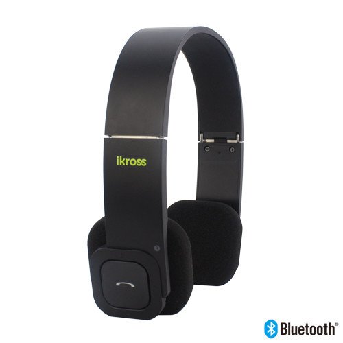 iKross Foldable Wireless Bluetooth Stereo Headset with Microphone